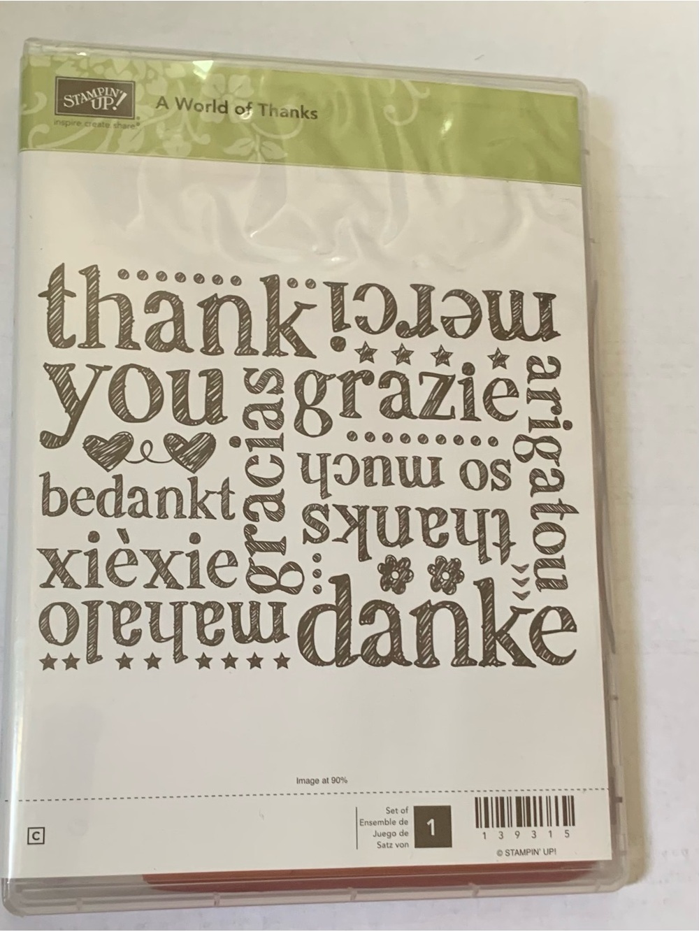 Stampin' Up! Thank You Multilingual Stamp Set